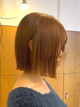 ショート カラー リンダ所属・ベージュ/ボブ /縮毛矯正/スズキのヘアスタイル