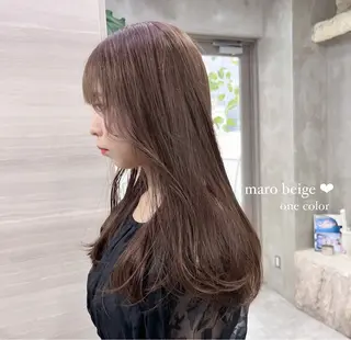 ロング カラー ナツミ/透明感カラー /酸性ストレートのヘアスタイル