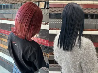 ミディアム カラー 色落ちまで2度綺麗な ハイトーン🪞／ミクのヘアスタイル