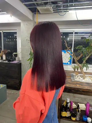 ロング カラー パーマ ヘアアレンジ メンズ 心斎橋美容室 Junのヘアスタイル