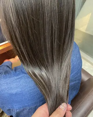 ロング カラー 後藤紗英/髪質改善 /オリーブベージュのヘアスタイル