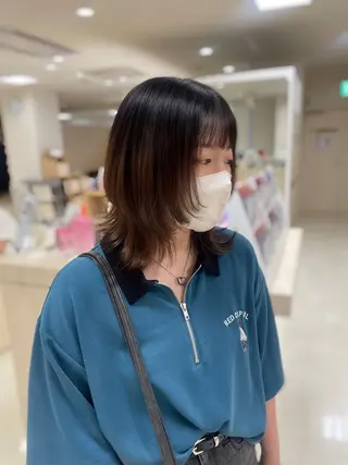 ミディアム カラー 透明感ワンカラー 🎀髪質改善/AOのヘアスタイル