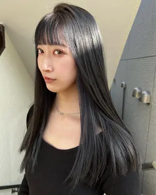 ロング まろやか透明感カラー ♡MANAのヘアスタイル