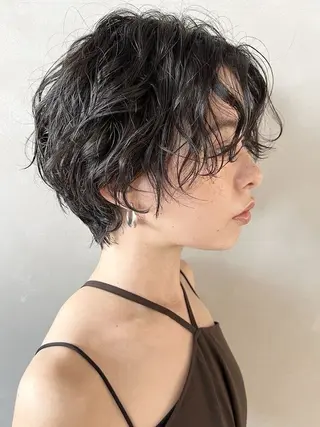 ショート パーマ Lmano所属・Lmano ケンタのヘアスタイル