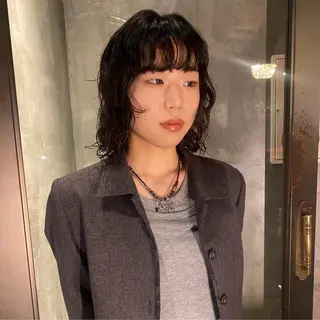 ミディアム パーマ ◽️モードヘア◽️ SHOUTOのヘアスタイル