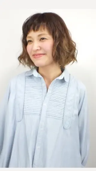 ショート パーマ salon trim所属・米澤 篤志のヘアスタイル