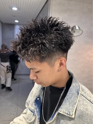 ショート パーマ メンズ 【メンズサロン】 BLUCK 横浜のヘアスタイル