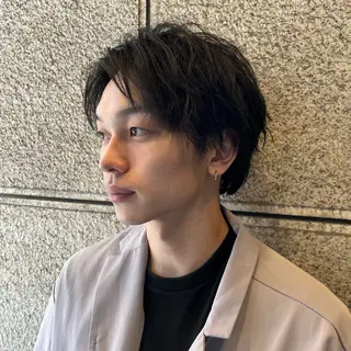 メンズ フェザーパーマ🌙 毛流れ yuzukiのヘアスタイル