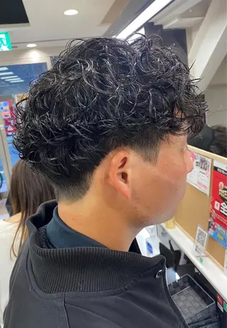 ショート パーマ メンズ ❄️メンズカット 落合諒❄️のヘアスタイル