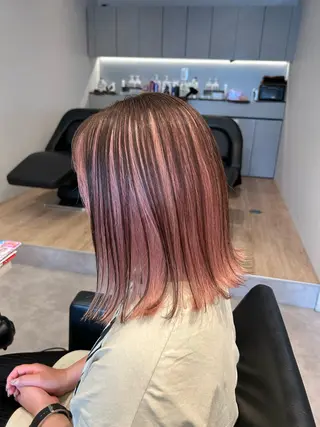 ミディアム カラー Le  soup所属・粟田 剛史のヘアスタイル