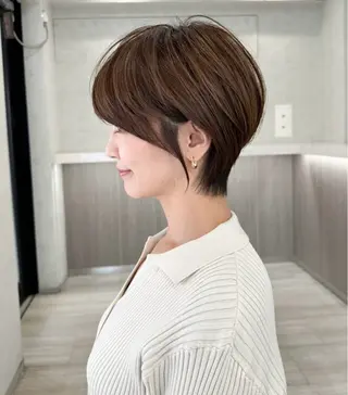 ショート 透明感カラー ふうか　渋谷のヘアスタイル