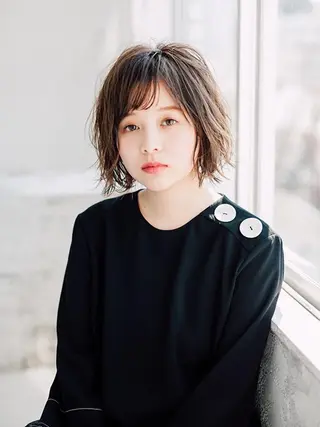 ショート カラー パーマ ヘアアレンジ 🧸縮毛矯正特化 金澤 彩香🎀のヘアスタイル