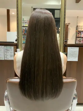 ロング カラー 🌿ストレート🌿 髪質改善☘️シュウヤのヘアスタイル