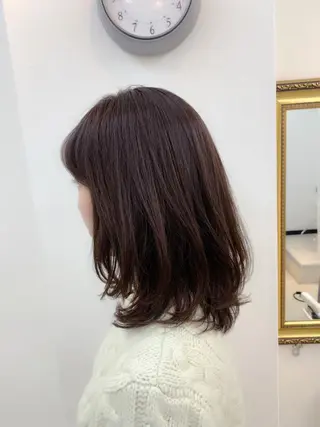 ミディアム パーマ ajuga所属・hama yukiのヘアスタイル
