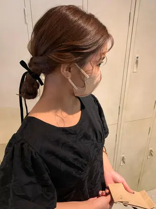 ヘアアレンジ ブリーチ/アレンジ 天満/chihiroのヘアスタイル