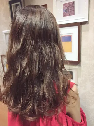 セミロング カラー パーマ ヘアアレンジ メンズ moku所属・【mokuオーナー】 ちはるのヘアスタイル