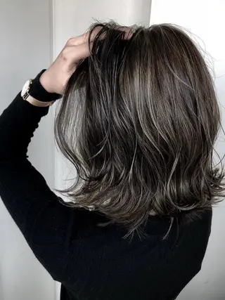 セミロング 暖色ツヤカラー♥️/ senri.のヘアスタイル
