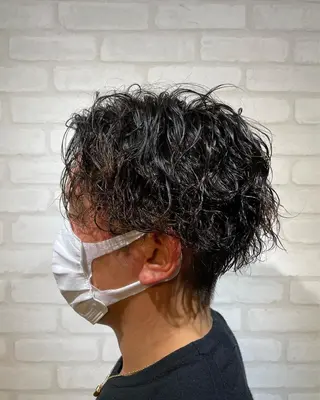 ミディアム パーマ メンズ RELACE所属・🌞谷川 幸也🌞のヘアスタイル
