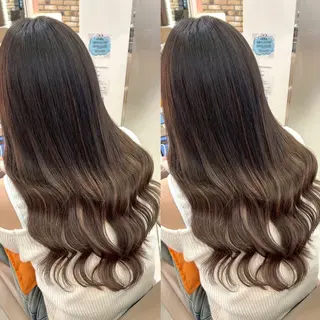 ロング カラー ヘアアレンジ シールエクステ🎀 羽エクステ🌙しぇるのヘアスタイル