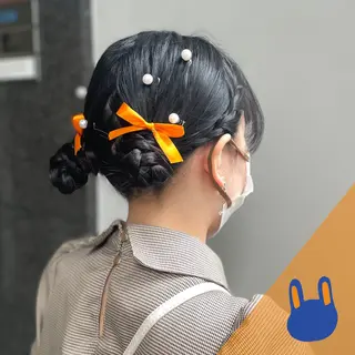 ロング ヘアアレンジ 横浜カラー/パーマ/ SAKI💫のヘアスタイル