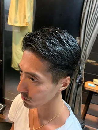ショート メンズ ヒロ銀座 バーバーショップ神楽坂所属・ひらお あおとのヘアスタイル