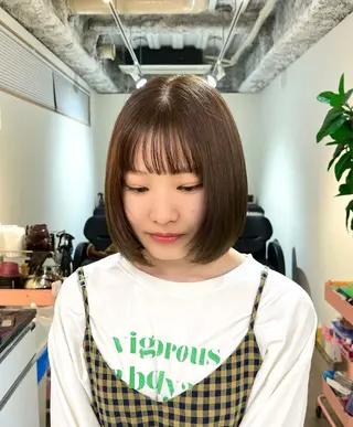 ショート カラー ヘアアレンジ 【혁명】さら/사라: Korean🍀のヘアスタイル