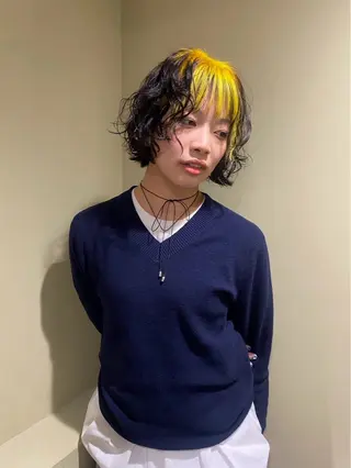 ショート パーマ 🌷下野 莉果/ボブ /パーマ/メンズ🌷のヘアスタイル