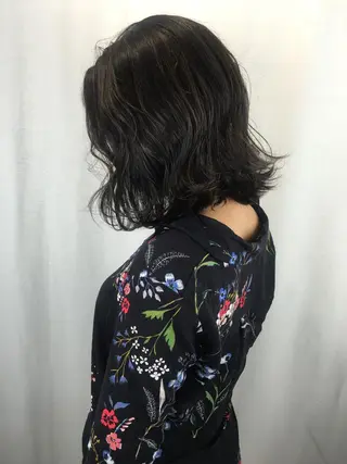 ミディアム カラー 2nd所属・🤍2nd🤍田所 美希のヘアスタイル