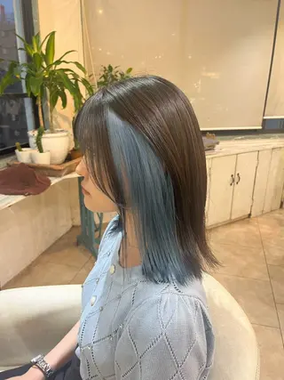 ミディアム カラー 💛ハイトーン💛 りむのヘアスタイル