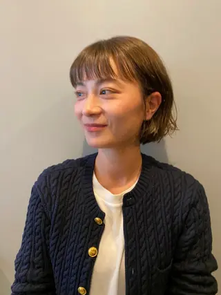 ショート カラー パーマ 𣘺夲友梨/ メンズ/恵比寿のヘアスタイル