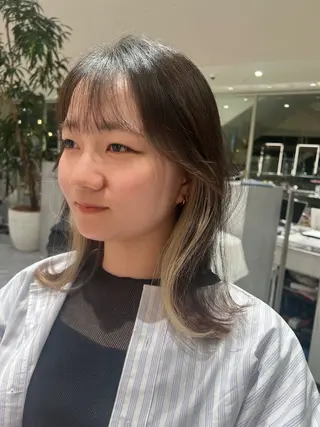 セミロング カラー kako ショート ボブのヘアスタイル