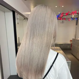 ロング カラー 💫艶ブリーチ特化／ ベージュ💫ユウゴのヘアスタイル