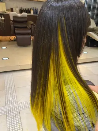 カラー 飯田 朱理のヘアスタイル