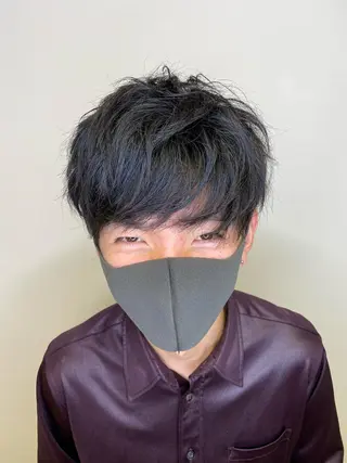 ミディアム メンズ 柳澤 和也のヘアスタイル