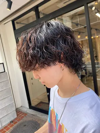 パーマ メンズ 🌴パーマオタク🌴 長谷川　諒佑🌈のヘアスタイル