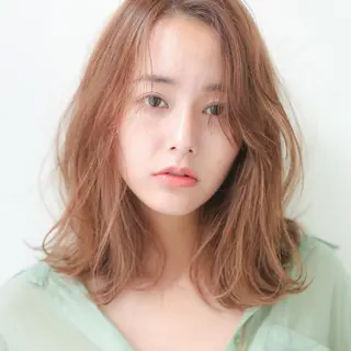 ミディアム 西川 仁のヘアスタイル