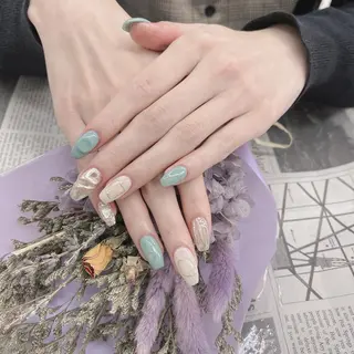 ネイル 🦋ネイルサロン ブラン🌈ゆりのネイルデザイン