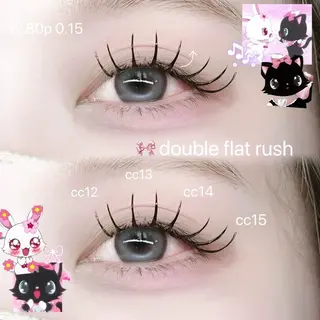 マツエク・マツパ FaB 千葉店所属・🩶束感エクステ& 上下パーマRAN🪽のマツエク・マツパデザイン