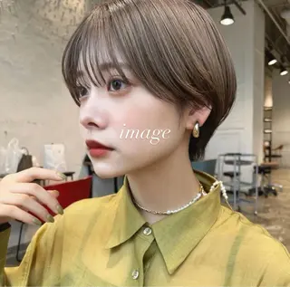 ショート jjeno所属・aisa 札幌カットモデル🎀のヘアスタイル