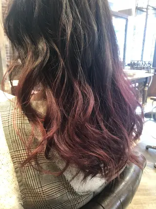 セミロング カラー 藤木 雅俊のヘアスタイル