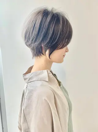 ショート カラー ⭐️小顔ショート⭐️ 大鷲拓海のヘアスタイル