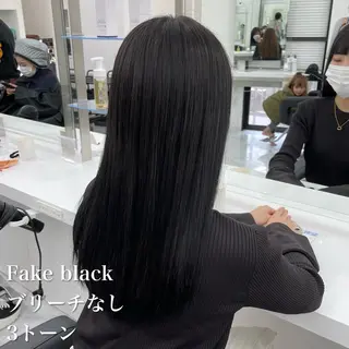 ロング カラー NAMI🤎ブラウン &ミルクティー🤍のヘアスタイル