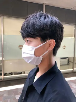 ショート メンズ🍃ナチュラル 韓国風ヘアRENのヘアスタイル