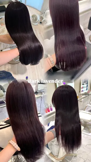 カラー ParveMix 楠本結菜のヘアスタイル
