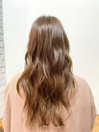 ロング カラー 北本 まどかのヘアスタイル