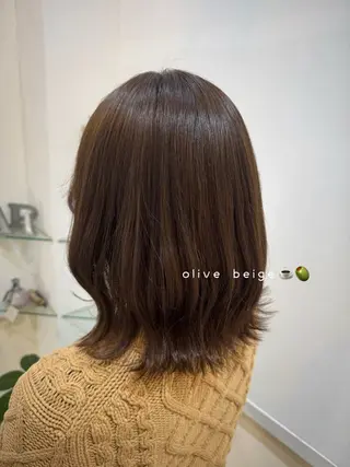 ミディアム カラー 透明感カラー🧁🩰 🫧仲松良菜🎀のヘアスタイル