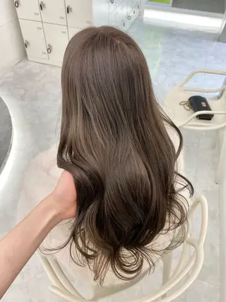 カラー 🤍透明感グレージュ オリーブ🤍RINのヘアスタイル