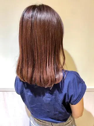 ミディアム カラー さかい なつみのヘアスタイル