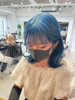 ミディアム 艶髪カラー✨ misaki .のヘアスタイル