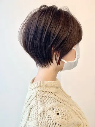 ショート カラー ⭐️小顔ショート⭐️ 大鷲拓海のヘアスタイル